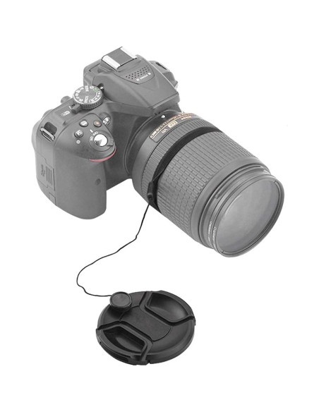 Tapa de lente de 52 mm para Nikon y Canon - 2 paquetes