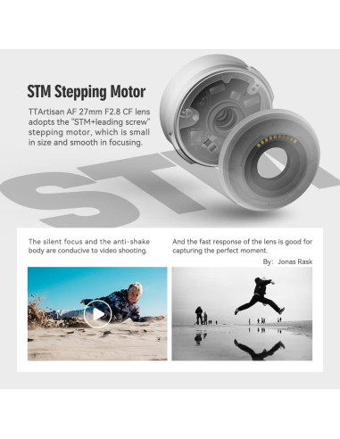 Lente TTArtisan AF 27mm F2.8 para Cámaras Fuji X - Negro