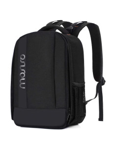 Mochila para cámara MOSISO negra DSLR/SRL con compartimentos