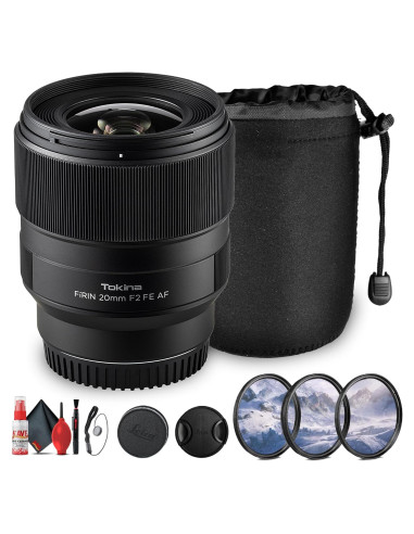 Lente Tokina FiRIN 20mm f/2 FE AF para Sony E + Kit de Filtros