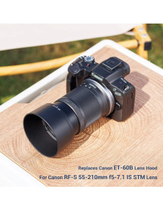 Parasol JJC ET-60B para Lente Canon RF-S 55-210mm 2