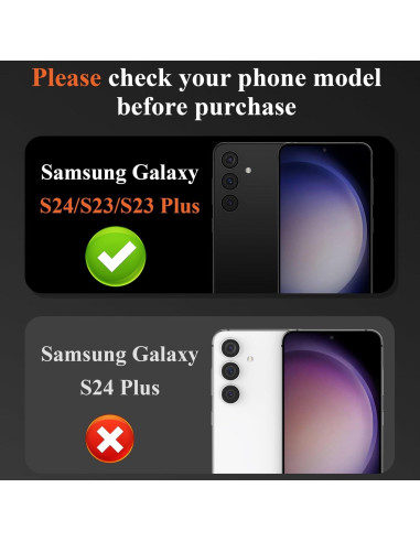 Paquete de 3 Protectores de Lente de Cámara YWXTW para Samsung Galaxy S24/S23/S23 Plus - Vidrio Templado 9H