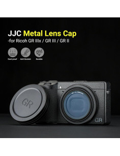 Tapa de lente de aluminio JJC para Ricoh GR III/IIIx - Negro 2