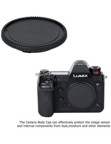 Kit de tapa de cuerpo y lente trasera para cámaras L Leica Panasonic Sigma