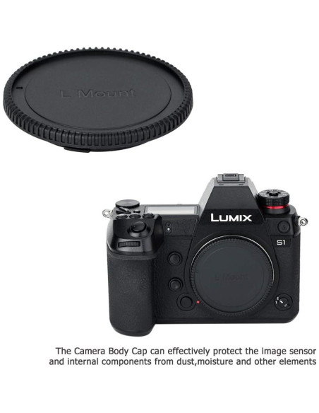 Kit de tapa de cuerpo y lente trasera para cámaras L Leica Panasonic Sigma