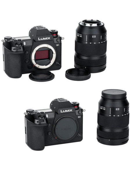 Kit de tapa de cuerpo y lente trasera para cámaras L Leica Panasonic Sigma