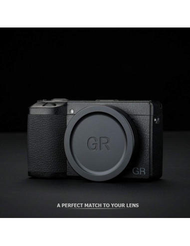 Tapa de lente de aluminio JJC para Ricoh GR III/IIIx - Negro