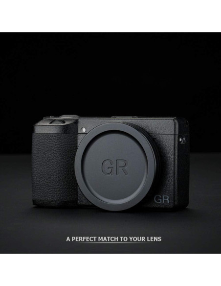 Tapa de lente de aluminio JJC para Ricoh GR III/IIIx - Negro Tapa de lente de aluminio JJC para Ricoh GR III/IIIx - Negro