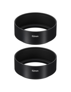Capucho de Lente PATIKIL 52mm Antirreflectante Negro 2Pcs