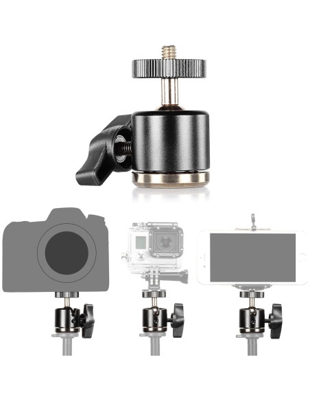 Cabezal de bola mini giratorio NEEWER GM-MN 360 para cámara DSLR