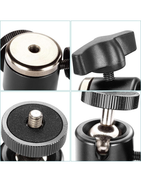 Cabezal de bola mini giratorio NEEWER GM-MN 360 para cámara DSLR