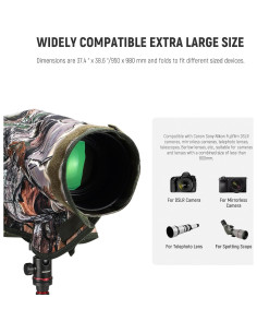 Funda Impermeable para Cámara NEEWER XL Camuflaje Nylon 2