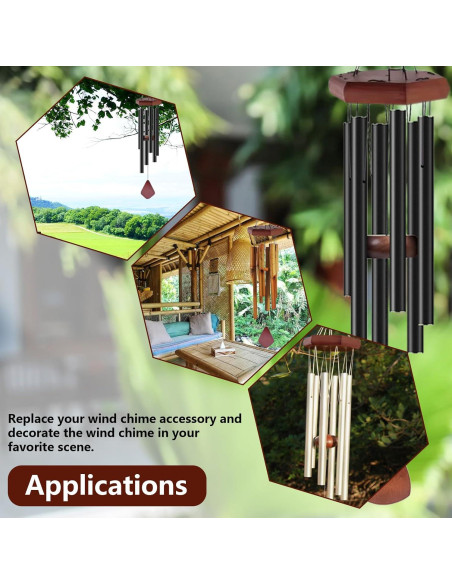 Kit de Piezas para Campanas de Viento SPNKMJUJ 28 PCS
