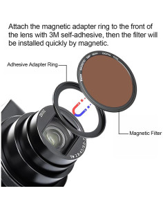 Filtro ND64 magnético Kase para cámaras compactas 2