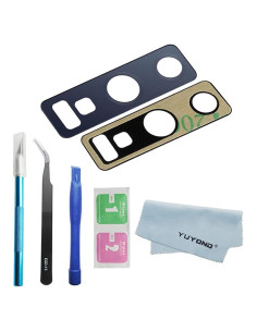 Reemplazo Lente de Cristal Cámara Trasera YUYOND Azul para Note 9