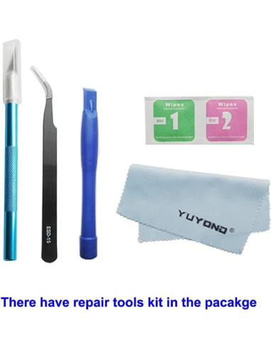 Reemplazo Lente de Cristal Cámara Trasera YUYOND Azul para Note 9