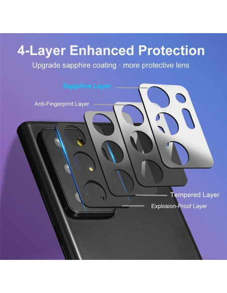 Protector de Lente de Cámara Suoman para Samsung Note 20 Ultra - 3 Pack