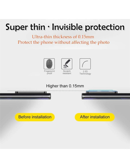 Protector de Lente de Cámara Suoman para Samsung Note 20 Ultra - 3 Pack