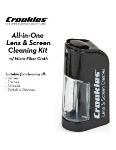 Kit de Limpieza de Lentes Croakies | Spray Natural y Paño Microfibra 2