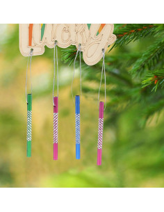 150 Tubos de Campana de Viento DIY Aluminio 8 cm Colores Mezclados 2