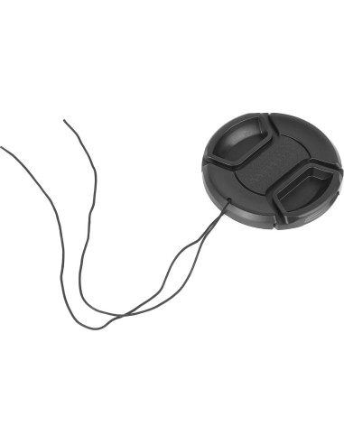 Tapa de lente 58mm ChromLives con agujero para correa DSLR