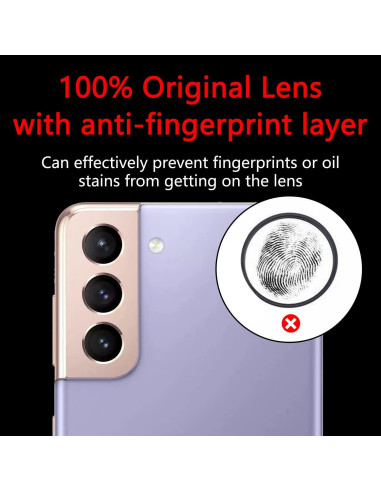 Reemplazo Cristal Lente Cámara Soaosdr para Galaxy S21/S21+