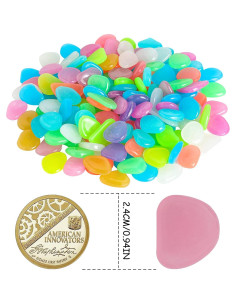150 Piedras Luminiscentes Multicolor OSOPOLA para Decoración 2