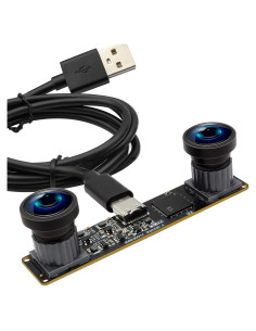 Módulo de cámara USB ELP 1200P 60fps Doble Lente 4MP