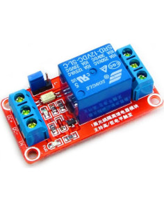 Módulo de Relé 1 Canal 12V HiLetgo con Aislamiento Optoacoplador 2
