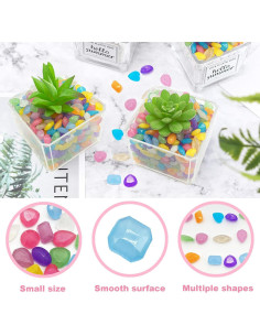 1000 Piedras Brillantes Luminosas para Jardín Kaiyuan 2