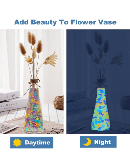 1000 Piedras Brillantes Luminosas para Jardín Kaiyuan