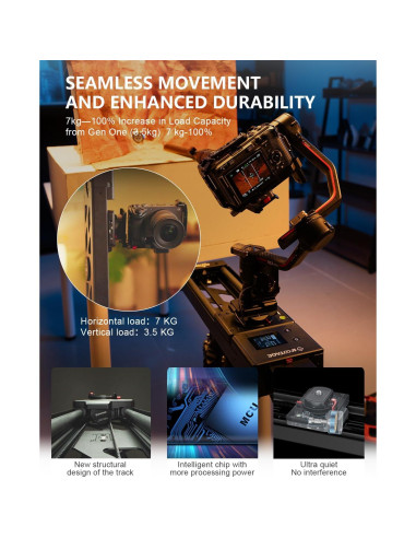 Deslizador de Cámara Motorizado IFOOTAGE Shark Nano II 66cm