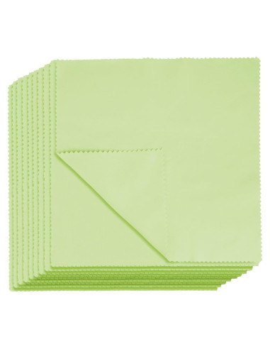 10 Paños de Microfibra Suede Hbxdeco 20x20cm Verde