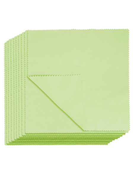 10 Paños de Microfibra Suede Hbxdeco 20x20cm Verde