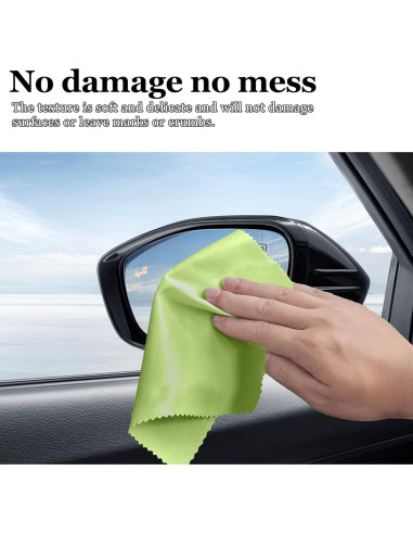 10 Paños de Microfibra Suede Hbxdeco 20x20cm Verde