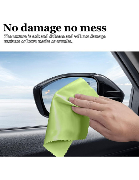 10 Paños de Microfibra Suede Hbxdeco 20x20cm Verde