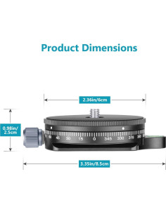 Base panorámica Neewer para cámara con cabezal de bola 10 kg 2