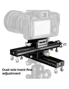 Riel de Enfoque Macro Fotopro FT-100 PRO 18.8 cm Aluminio 2