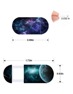 Cubierta de Cámara Web delgada Worldbnr - Paquete de 5 - Protección Privacidad 2