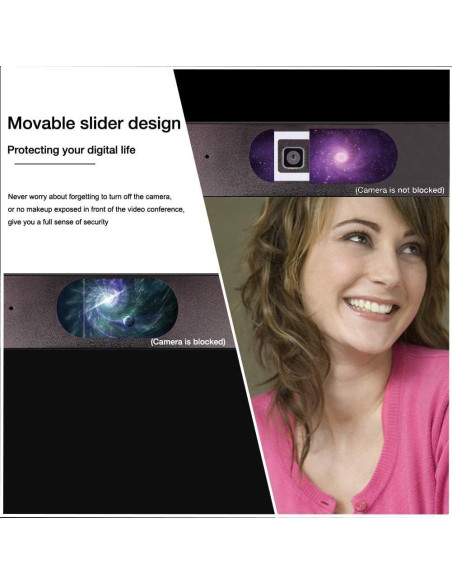 Cubierta de Cámara Web delgada Worldbnr - Paquete de 5 - Protección Privacidad