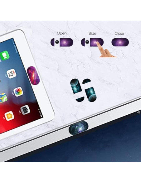 Cubierta de Cámara Web delgada Worldbnr - Paquete de 5 - Protección Privacidad