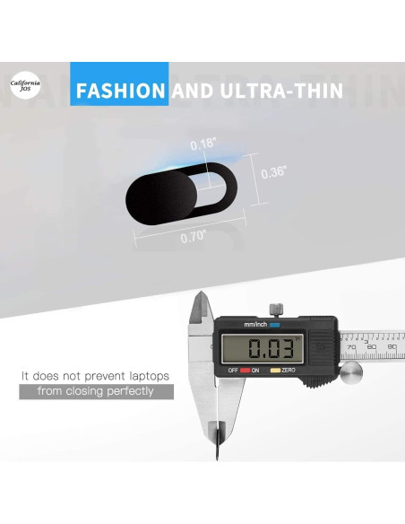 Cubierta de Webcam Ultra Delgada California JOS - Paquete de 8