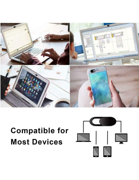 Cubierta de Webcam Ultra Delgada California JOS - Paquete de 8