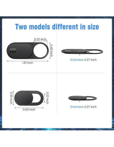 Cubierta deslizante para cámara Toojcc, 3 grandes + 3 pequeñas