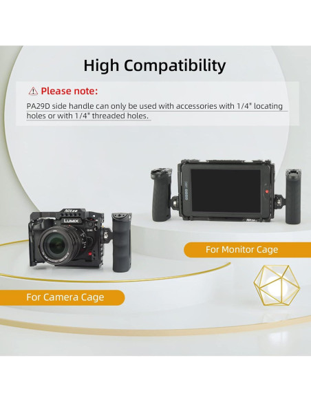 Mango Lateral Ergonómico Nitze PA29D Ajustable Aluminio Goma