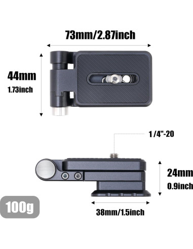 Soporte en L Plegable Fotga para Cámara DSLR y Sin Espejo