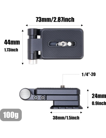 Soporte en L Plegable Fotga para Cámara DSLR y Sin Espejo