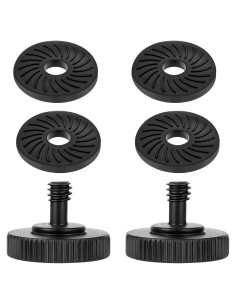 Adaptador de liberación rápida Sliverdew con tornillo de pulgar y almohadillas de goma