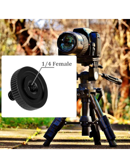 Adaptador de liberación rápida Sliverdew con tornillo de pulgar y almohadillas de goma