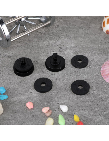 Adaptador de liberación rápida Sliverdew con tornillo de pulgar y almohadillas de goma